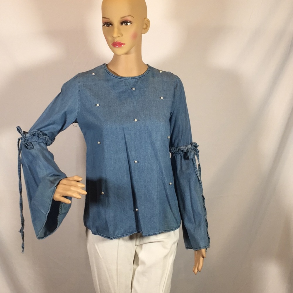 Dizzy Lizzy denim top